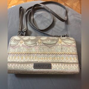 Sakroots Pastel Patterned Crossbody Bag - vintage